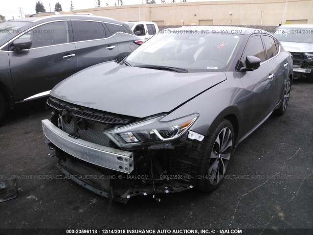 1N4AA6AP5HC428520 - 2017 NISSAN MAXIMA 3.5S/SV/SL/SR/PLAT GRAY photo 2