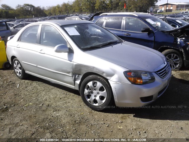 KNAFE221095616694 - 2009 KIA SPECTRA EX/LX/SX SILVER photo 1