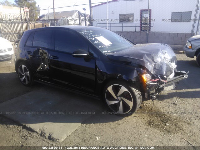 3VW447AU5JM273995 - 2018 VOLKSWAGEN GTI S/SE/AUTOBAHN BLACK photo 1