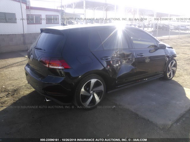 3VW447AU5JM273995 - 2018 VOLKSWAGEN GTI S/SE/AUTOBAHN BLACK photo 4