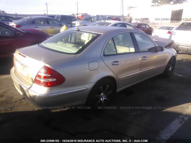 WDBUF56J76A799645 - 2006 MERCEDES-BENZ E 350 GOLD photo 4