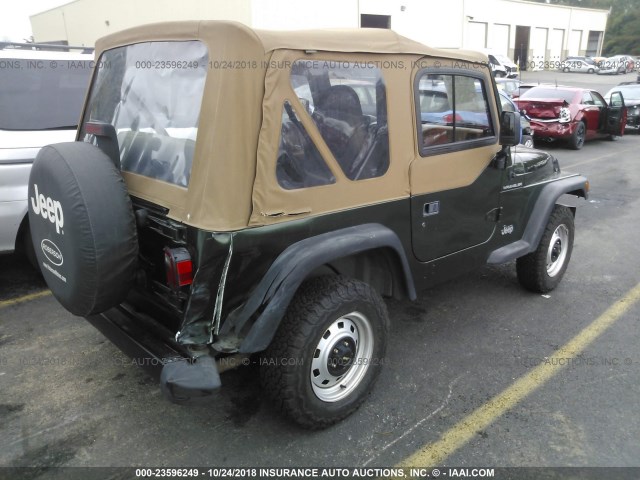 1J4FY29P4VP515364 - 1997 JEEP WRANGLER / TJ SE GREEN photo 4