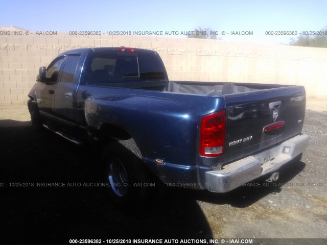 3D7ML48C86G108794 - 2006 DODGE RAM 3500 ST/SLT BLUE photo 3