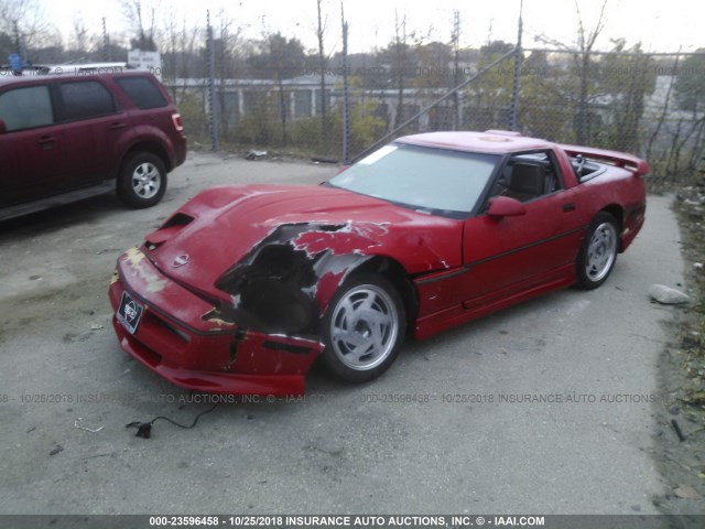 1G1YY2187J5115686 - 1988 CHEVROLET CORVETTE RED photo 2