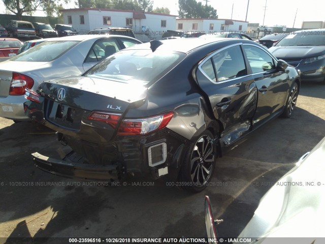 19UDE2F84GA000780 - 2016 ACURA ILX PREMIUM STYLE/TECH STYLE GRAY photo 4