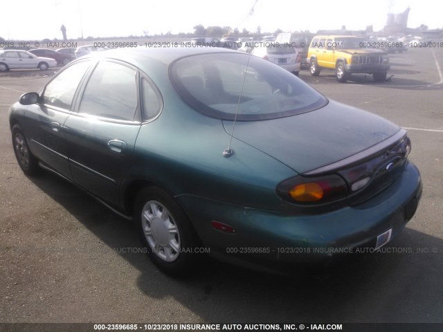 1FALP51U3VG147263 - 1997 FORD TAURUS G GREEN photo 3