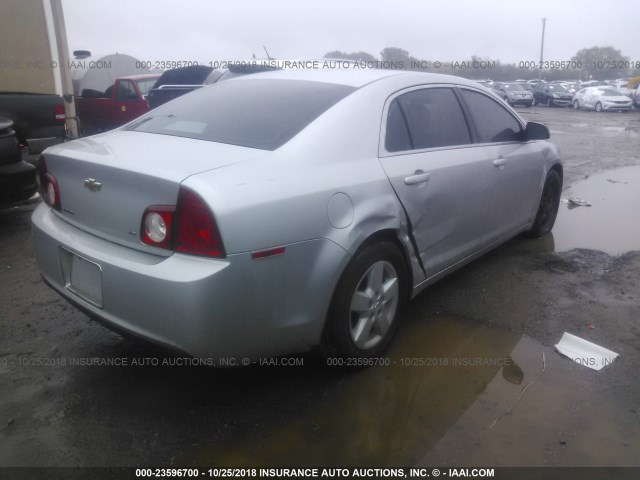 1G1ZG57B49F166970 - 2009 CHEVROLET MALIBU LS ვერცხლისფერი ფოტო 4