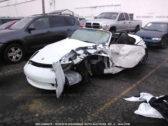 WP0CA29843U623262 - 2003 PORSCHE BOXSTER WHITE photo 2