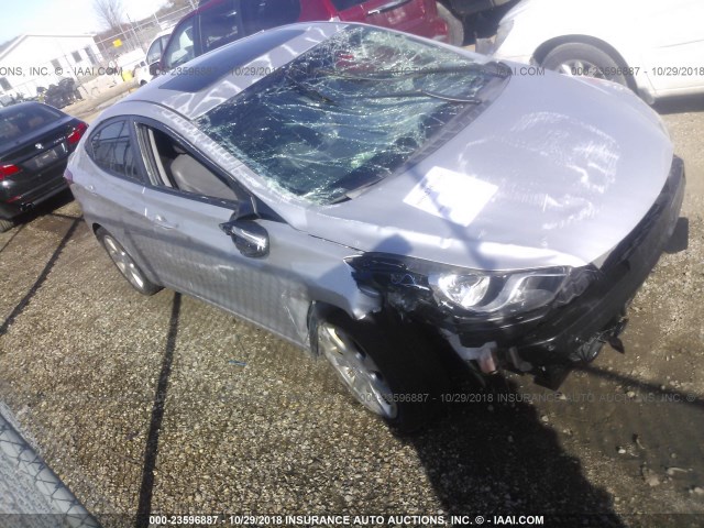 KMHDH4AEXBU145713 - 2011 HYUNDAI ELANTRA GLS/LIMITED SILVER photo 1