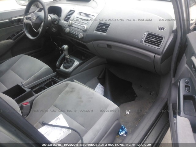 1HGFA15878L065483 - 2008 HONDA CIVIC GRAY photo 5