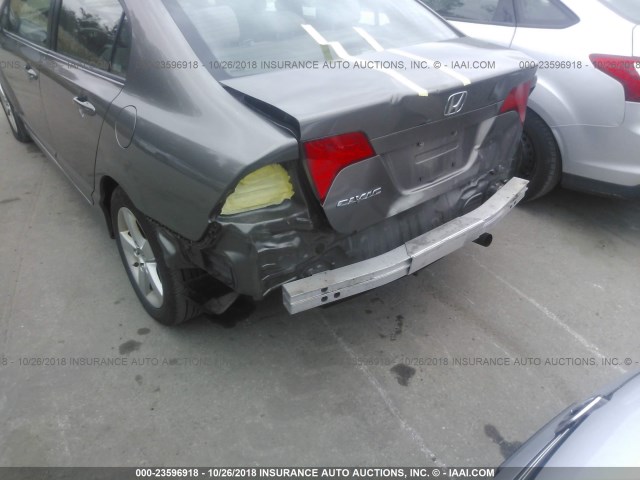 1HGFA15878L065483 - 2008 HONDA CIVIC GRAY photo 6