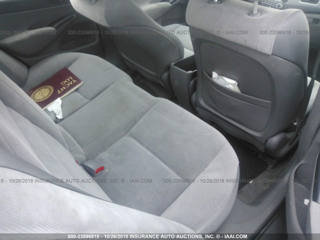 1HGFA15878L065483 - 2008 HONDA CIVIC GRAY photo 8