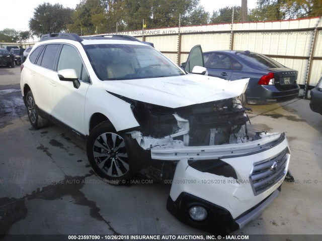 4S4BSENC9H3378715 - 2017 SUBARU OUTBACK 3.6R LIMITED WHITE photo 1