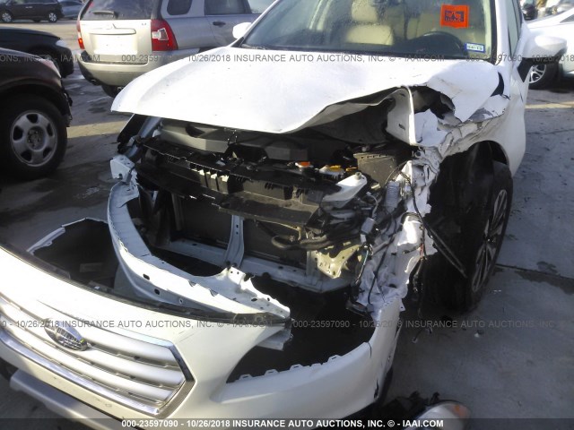 4S4BSENC9H3378715 - 2017 SUBARU OUTBACK 3.6R LIMITED WHITE photo 6