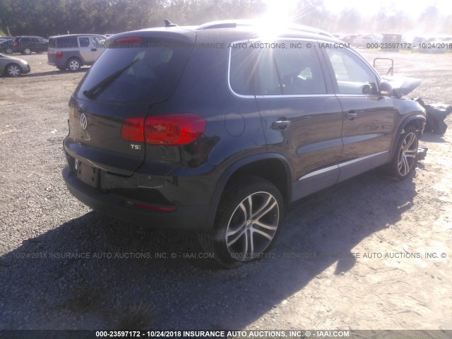 WVGVV7AX7HK007289 - 2017 VOLKSWAGEN TIGUAN SEL BLACK photo 4