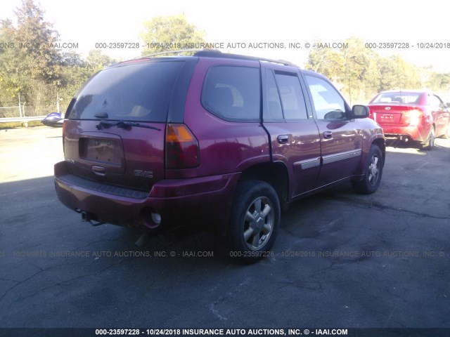 1GKDT13S122105928 - 2002 GMC ENVOY RED photo 4