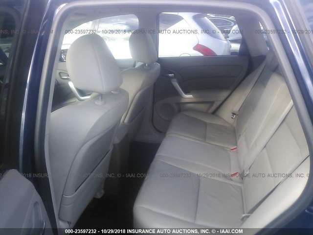 5J8TB18599A003632 - 2009 ACURA RDX TECHNOLOGY BLUE photo 8