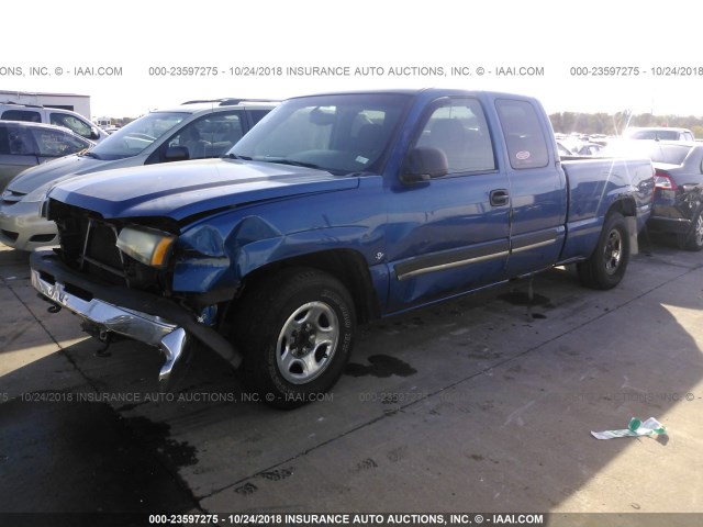 2GCEC19V531335622 - 2003 CHEVROLET SILVERADO C1500 BLUE photo 2