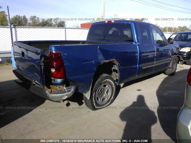 2GCEC19V531335622 - 2003 CHEVROLET SILVERADO C1500 BLUE photo 4