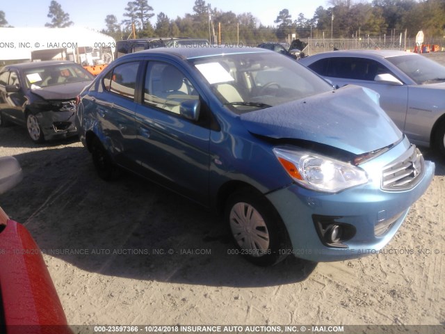 ML32F3FJ5HHF17841 - 2017 MITSUBISHI MIRAGE G4 ES ლურჯი ფოტო 1