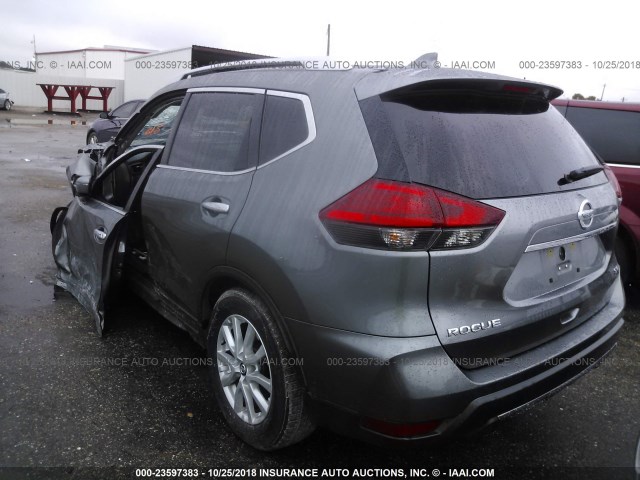 KNMAT2MTXHP550188 - 2017 NISSAN ROGUE S/SV GRAY photo 3