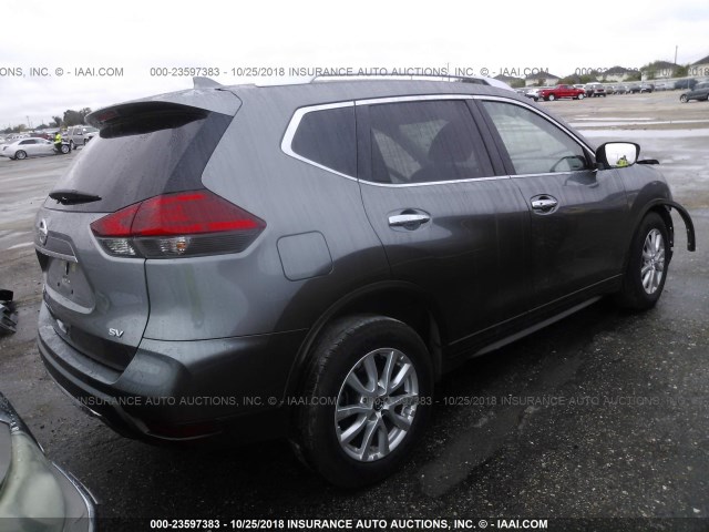 KNMAT2MTXHP550188 - 2017 NISSAN ROGUE S/SV GRAY photo 4