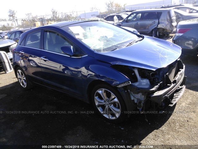 KMHD35LE1DU111115 - 2013 HYUNDAI ELANTRA GT Dark Blue photo 1