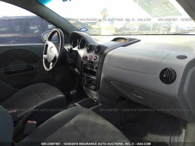 KL1TD52665B324654 - 2005 CHEVROLET AVEO LS TURQUOISE photo 5