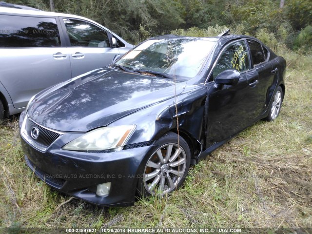 JTHBK262362011609 - 2006 LEXUS IS 250 BLACK photo 2