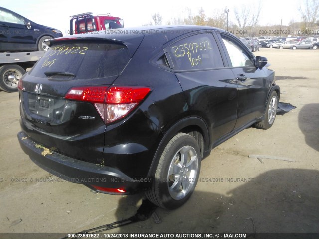 3CZRU6H53HM711600 - 2017 HONDA HR-V EX BLACK photo 4