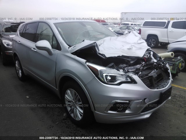 LRBFXCSA4HD159538 - 2017 BUICK ENVISION PREFERRED SILVER photo 1