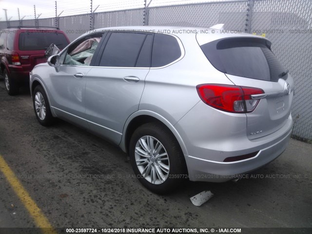 LRBFXCSA4HD159538 - 2017 BUICK ENVISION PREFERRED SILVER photo 3