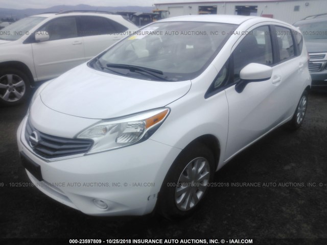 3N1CE2CP8GL394494 - 2016 NISSAN VERSA NOTE S/S PLUS/SV/SL/SR WHITE photo 2