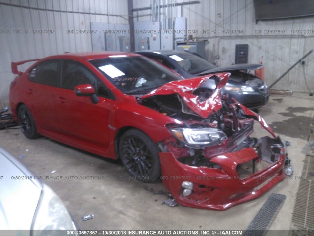 JF1VA2L64F9804827 - 2015 SUBARU WRX STI RED photo 1