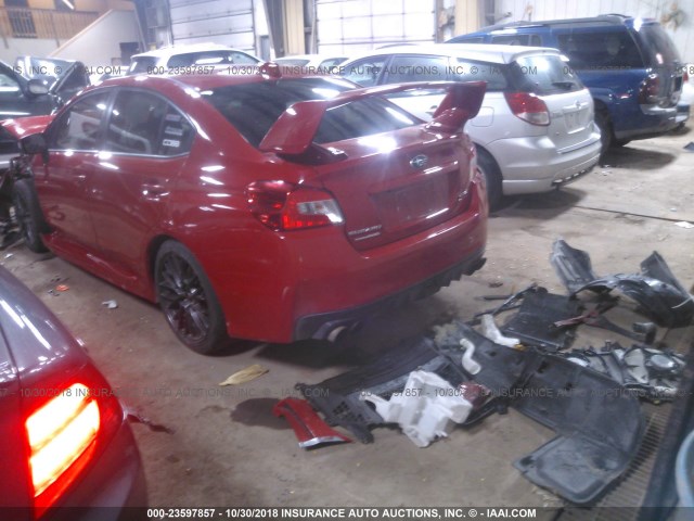 JF1VA2L64F9804827 - 2015 SUBARU WRX STI RED photo 3