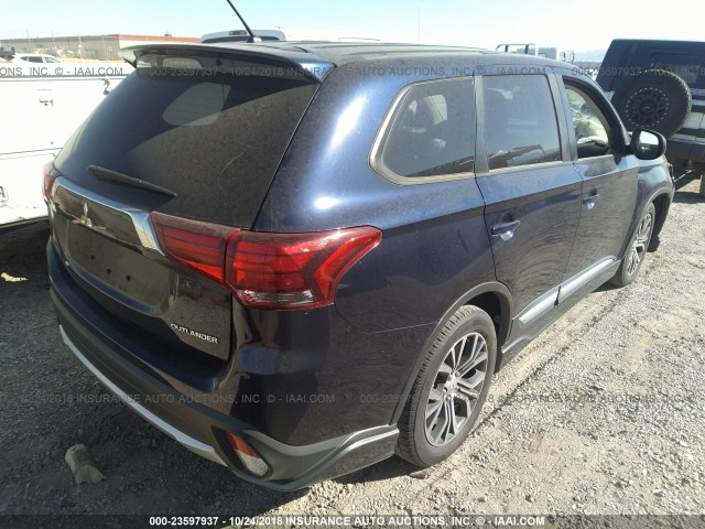 JA4AD2A35GZ061664 - 2016 MITSUBISHI OUTLANDER ES BLUE photo 4