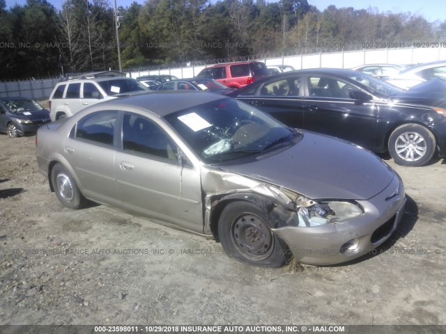 1C3EL46X82N170996 - 2002 CHRYSLER SEBRING LX GOLD photo 1