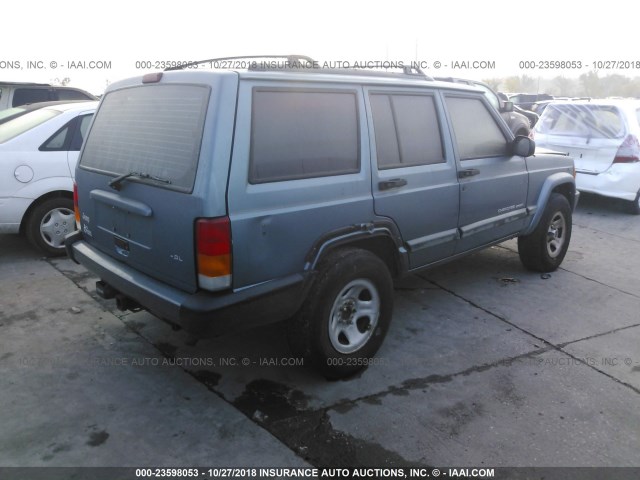 1J4FT68S5XL504587 - 1999 JEEP CHEROKEE SPORT/CLASSIC BLUE photo 4