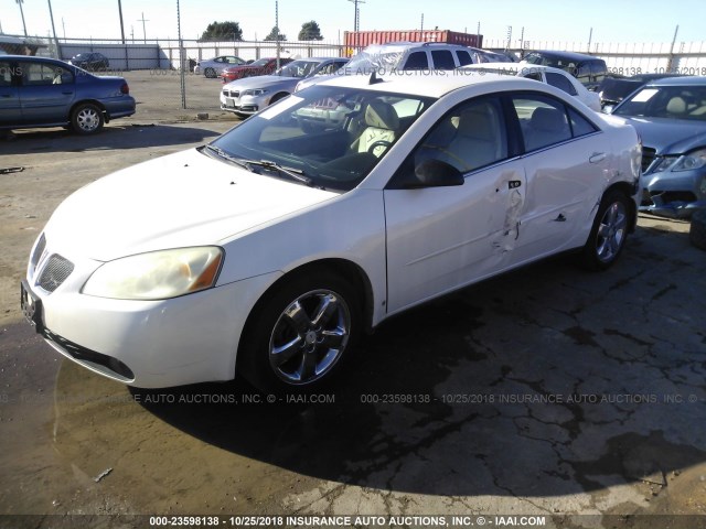 1G2ZH57N294100061 - 2009 PONTIAC G6 GT WHITE photo 2