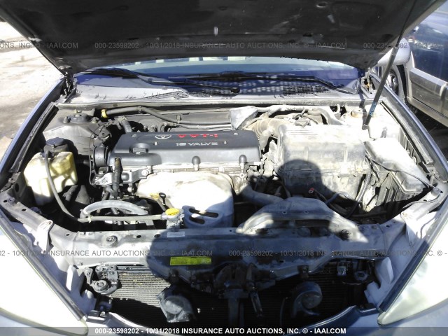 4T1BE32K54U890760 - 2004 TOYOTA CAMRY LE/XLE/SE GRAY photo 10
