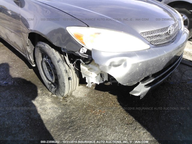 4T1BE32K54U890760 - 2004 TOYOTA CAMRY LE/XLE/SE GRAY photo 6