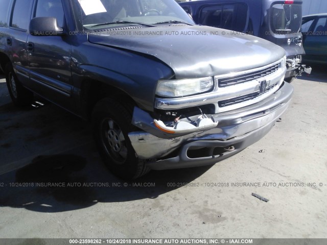 1GNEK13T0YJ205441 - 2000 CHEVROLET TAHOE K1500 GRAY photo 6