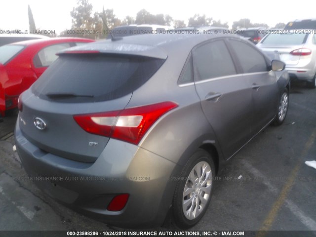 KMHD35LHXGU321047 - 2016 HYUNDAI ELANTRA GT GRAY photo 4