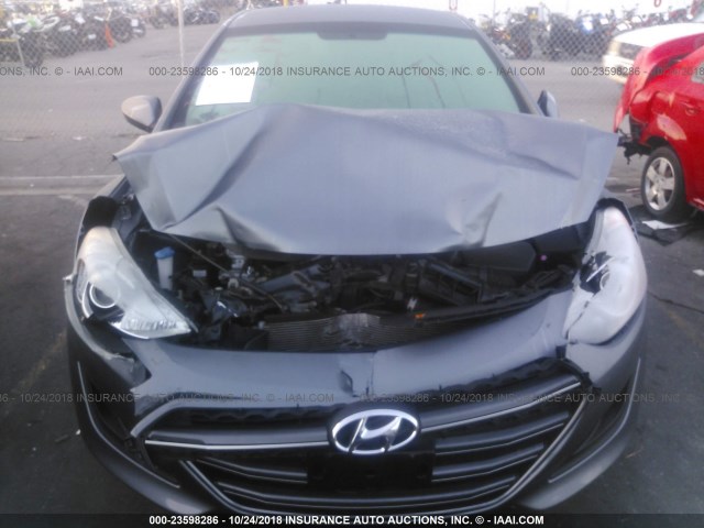 KMHD35LHXGU321047 - 2016 HYUNDAI ELANTRA GT GRAY photo 6