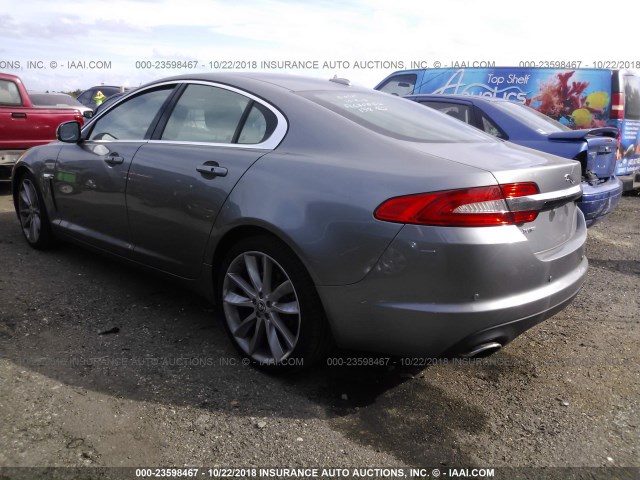 SAJWA0HB5CLS28481 - 2012 JAGUAR XF PORTFOLIO GRAY photo 3