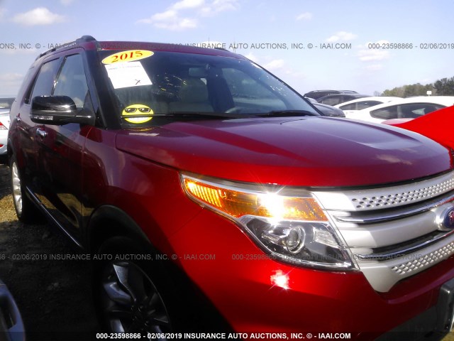 1FM5K7D82FGB46260 - 2015 FORD EXPLORER XLT RED photo 1