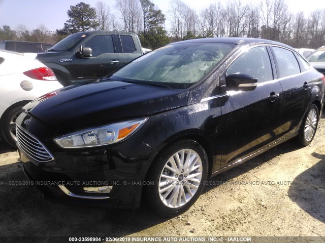 1FADP3J21JL201202 - 2018 FORD FOCUS TITANIUM BLACK photo 2