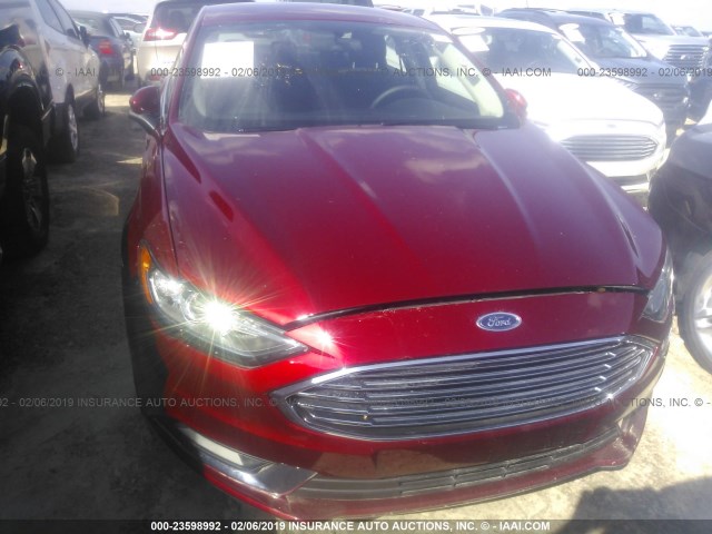 3FA6P0G79JR255326 - 2018 FORD FUSION S BURGUNDY photo 6