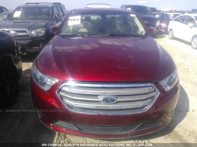 1FAHP2E81JG122826 - 2018 FORD TAURUS SEL RED photo 6