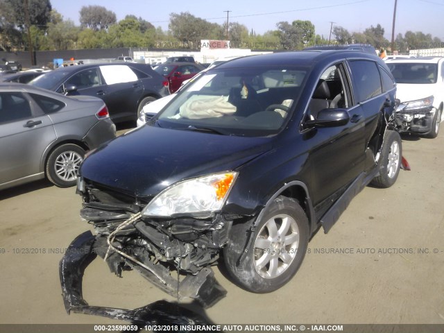 JHLRE38719C013771 - 2009 HONDA CR-V EXL BLACK photo 2